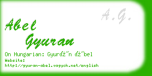 abel gyuran business card